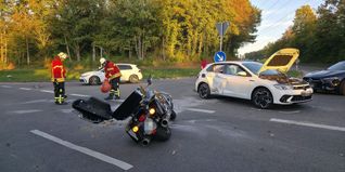 Die Harley-Davidson und der VW Polo wurden schwer beschädigt.